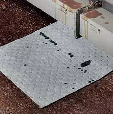 15" x 19" Gray Universal Bonded Heavy Weight Perforated Sorbent Pad | L90902