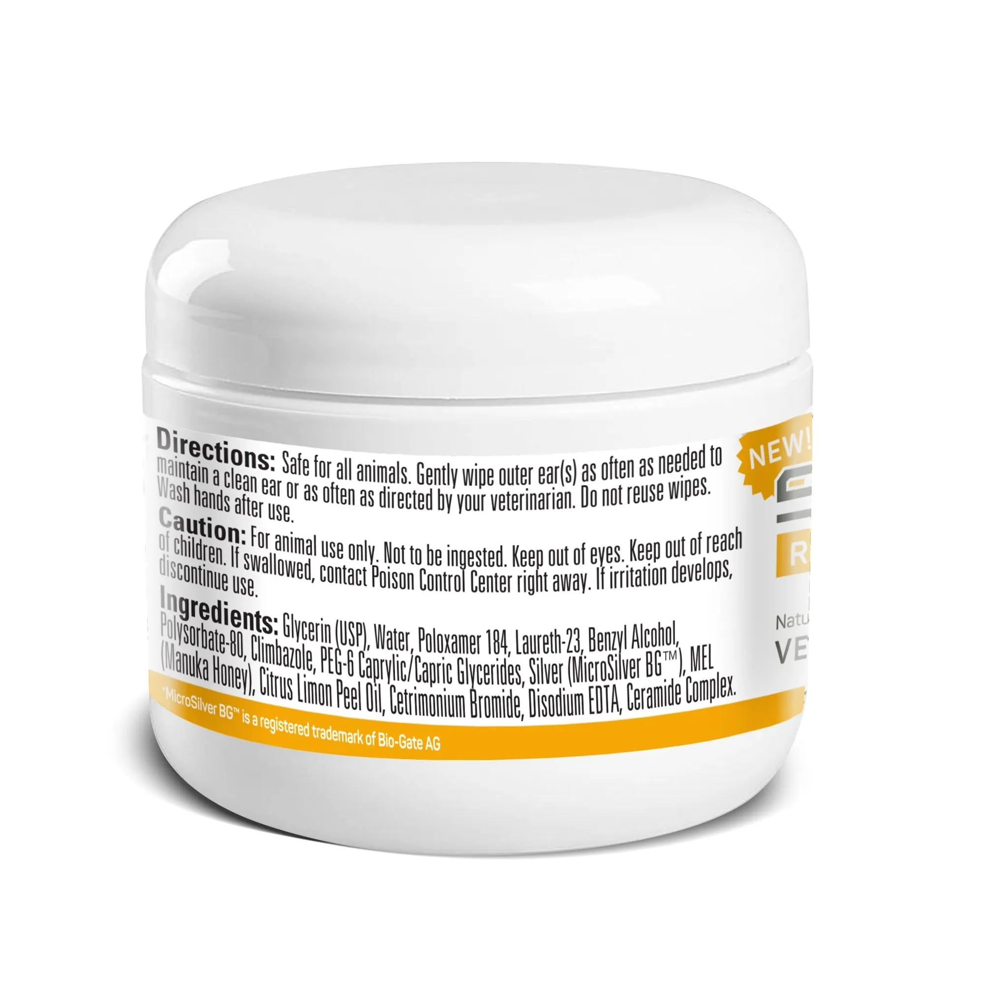 Absorbine Silver Honey® Rapid Ear Care Vet Strength Pet Wipes