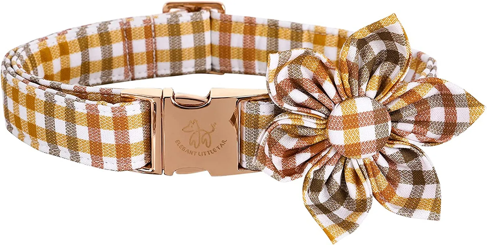 Adjustable Christmas Dog Collar with Flower