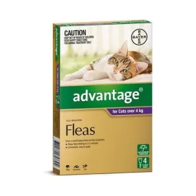 Advantage Cat Over 4kg Large 4 Pack