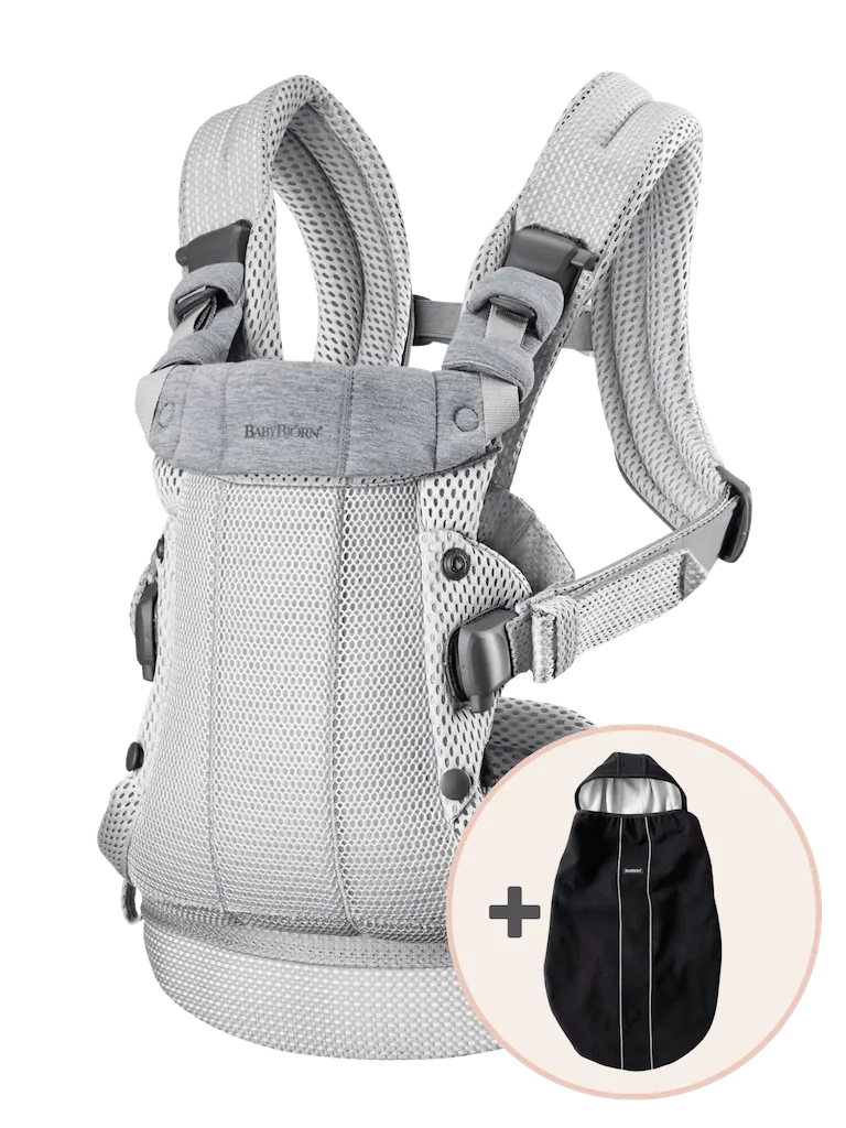 BabyBjörn Baby Carrier Harmony and Carrier Cover Bundle