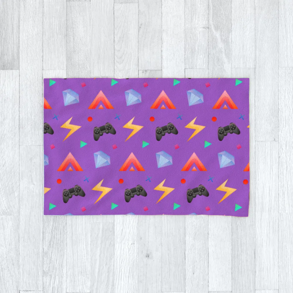 Blanket Throws - Gamers Play Light Purple