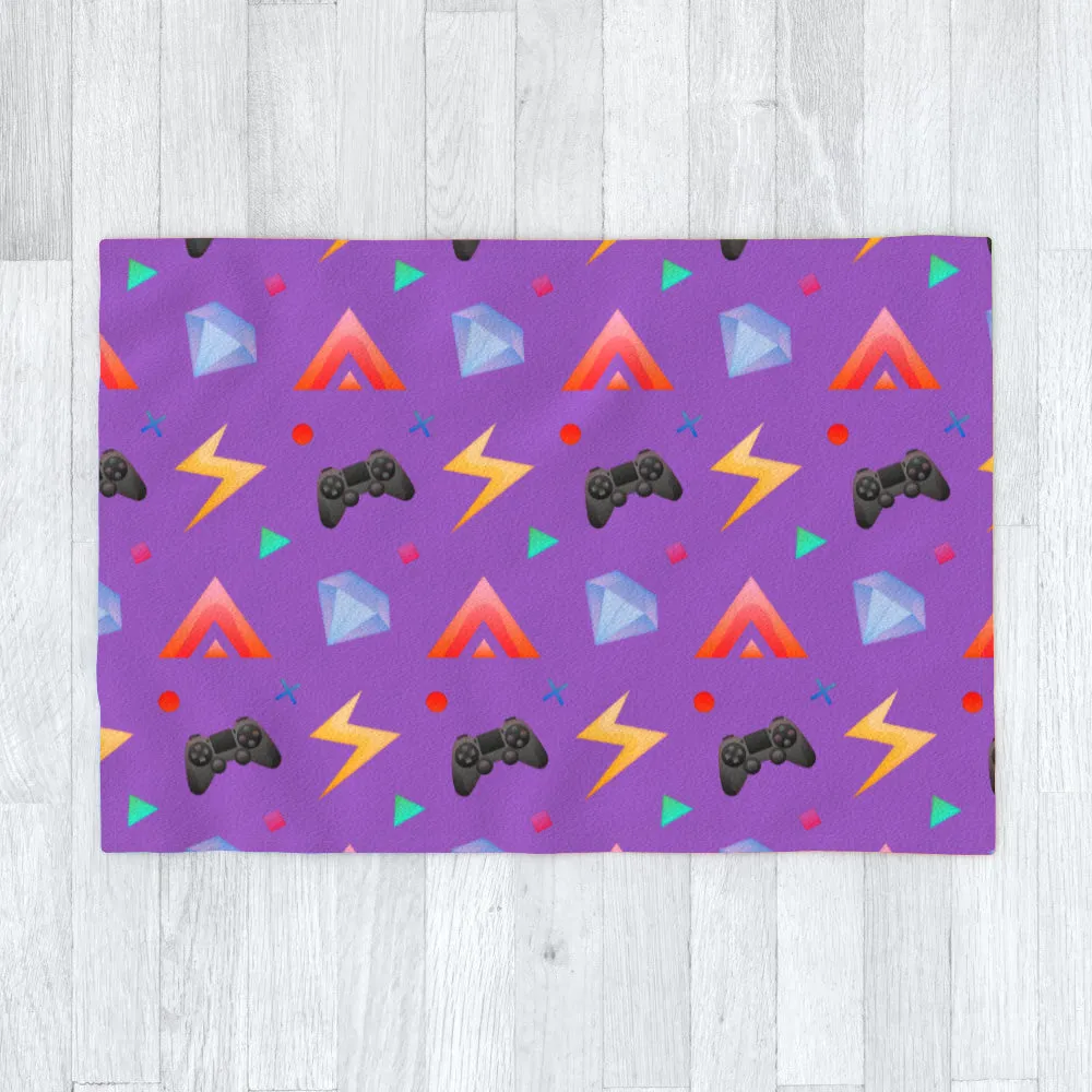 Blanket Throws - Gamers Play Light Purple