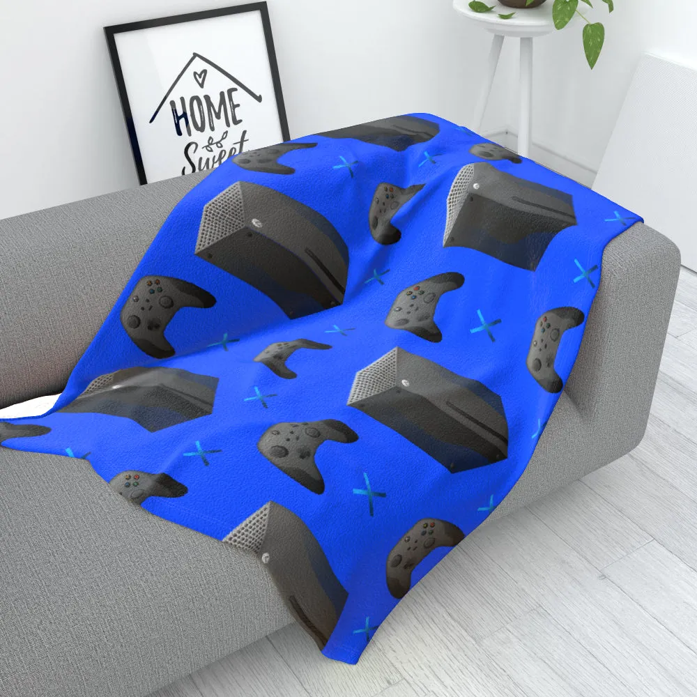 Blanket Throws - X Boxing Blue
