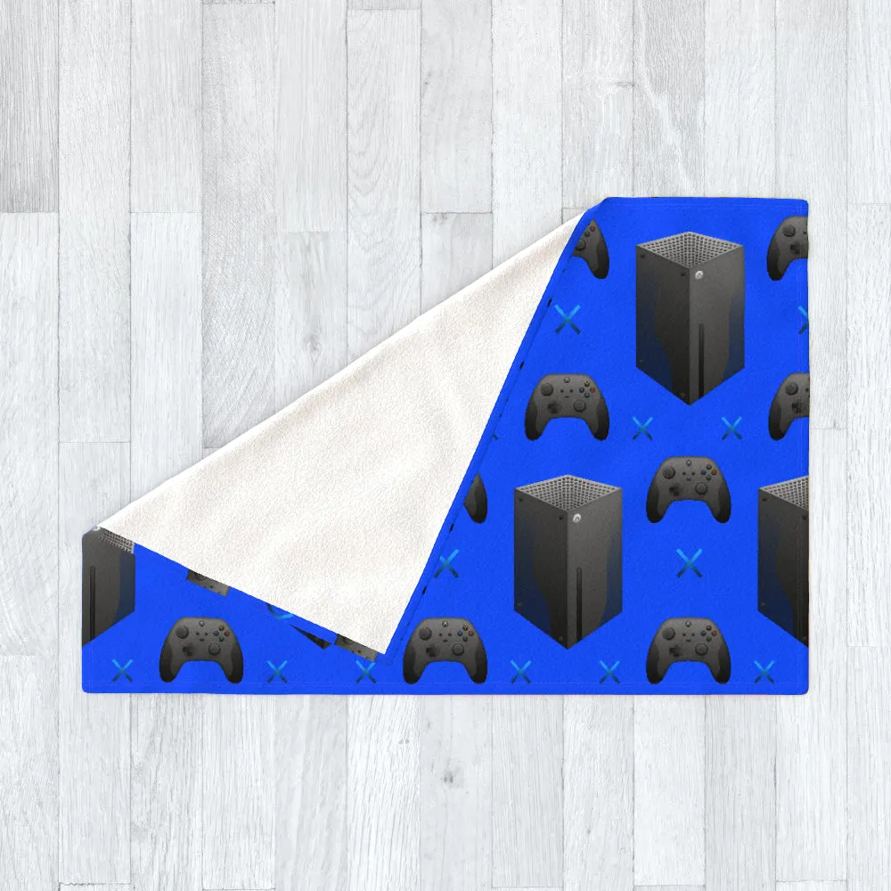Blanket Throws - X Boxing Blue