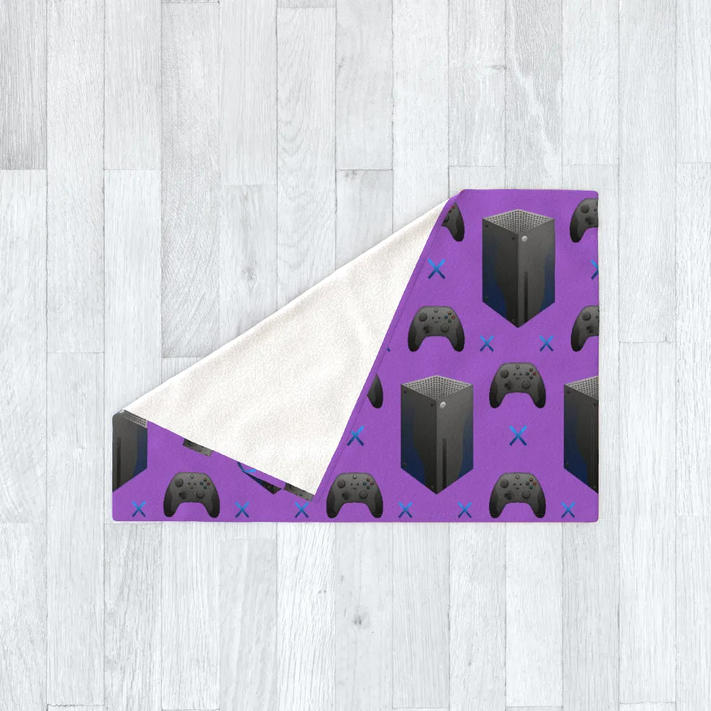 Blanket Throws - X Boxing Purple