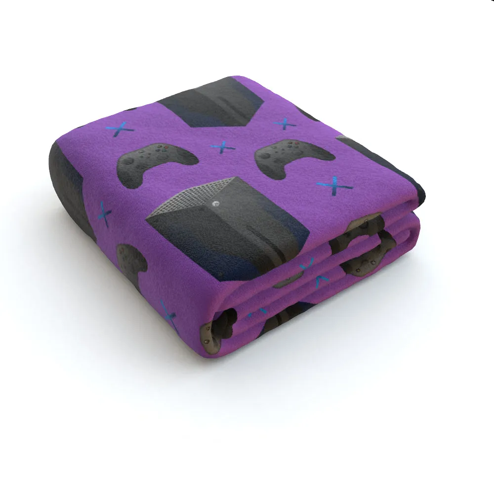 Blanket Throws - X Boxing Purple