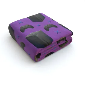 Blanket Throws - X Boxing Purple