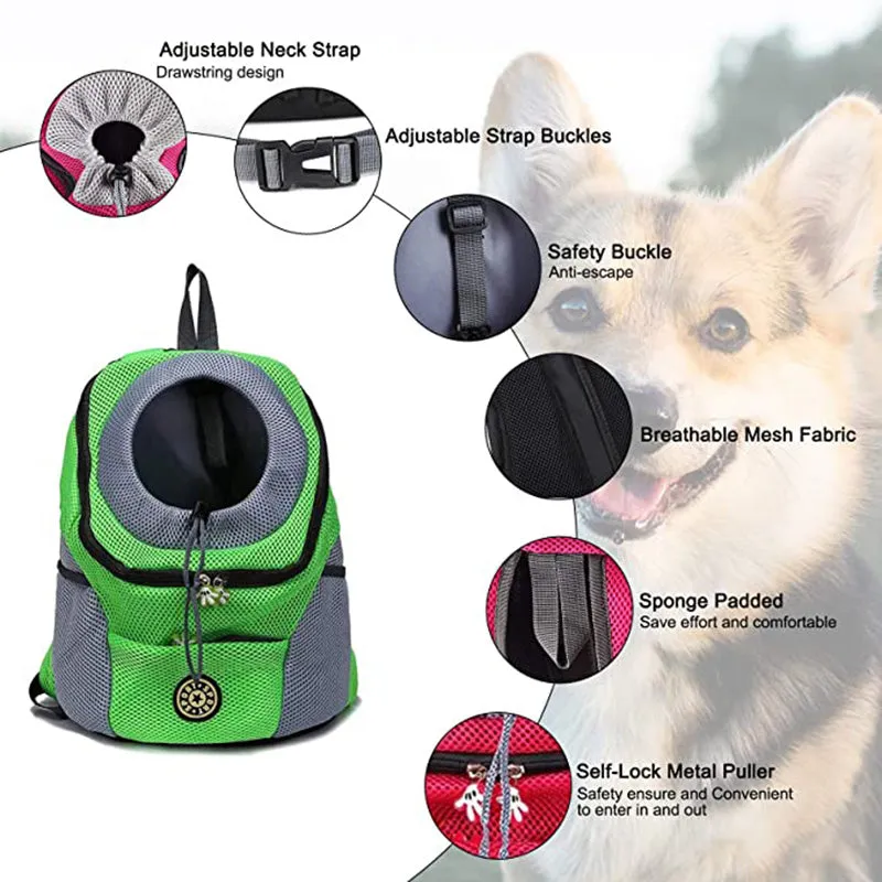Breathable Pet Front Bag Outdoor Travel Backpack