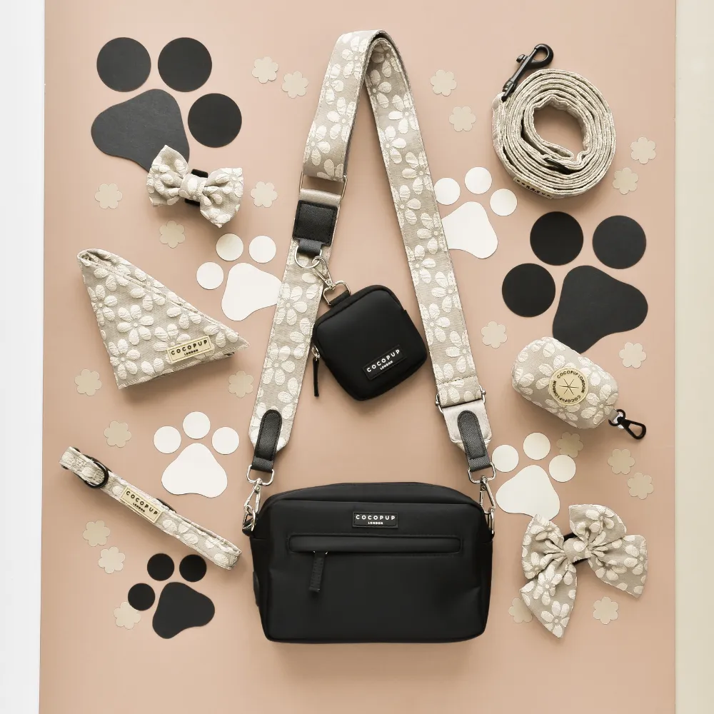 Dog Walking Bag Bundle - Mocha Flower