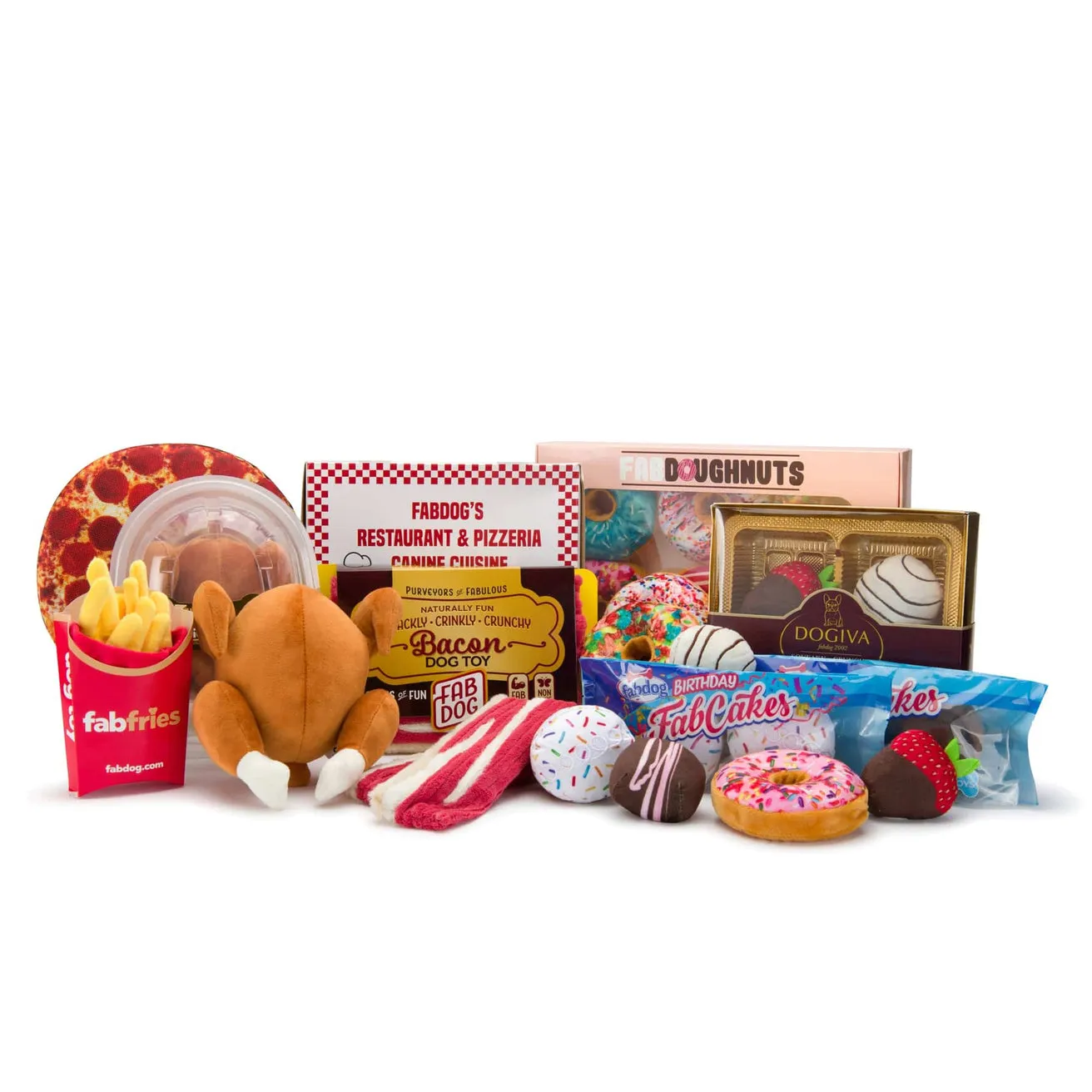 Dogiva Box of Chocolates Dog Toys from Fabdog
