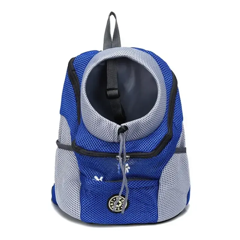 Double Shoulder Pet Travel Backpack with Mesh Design