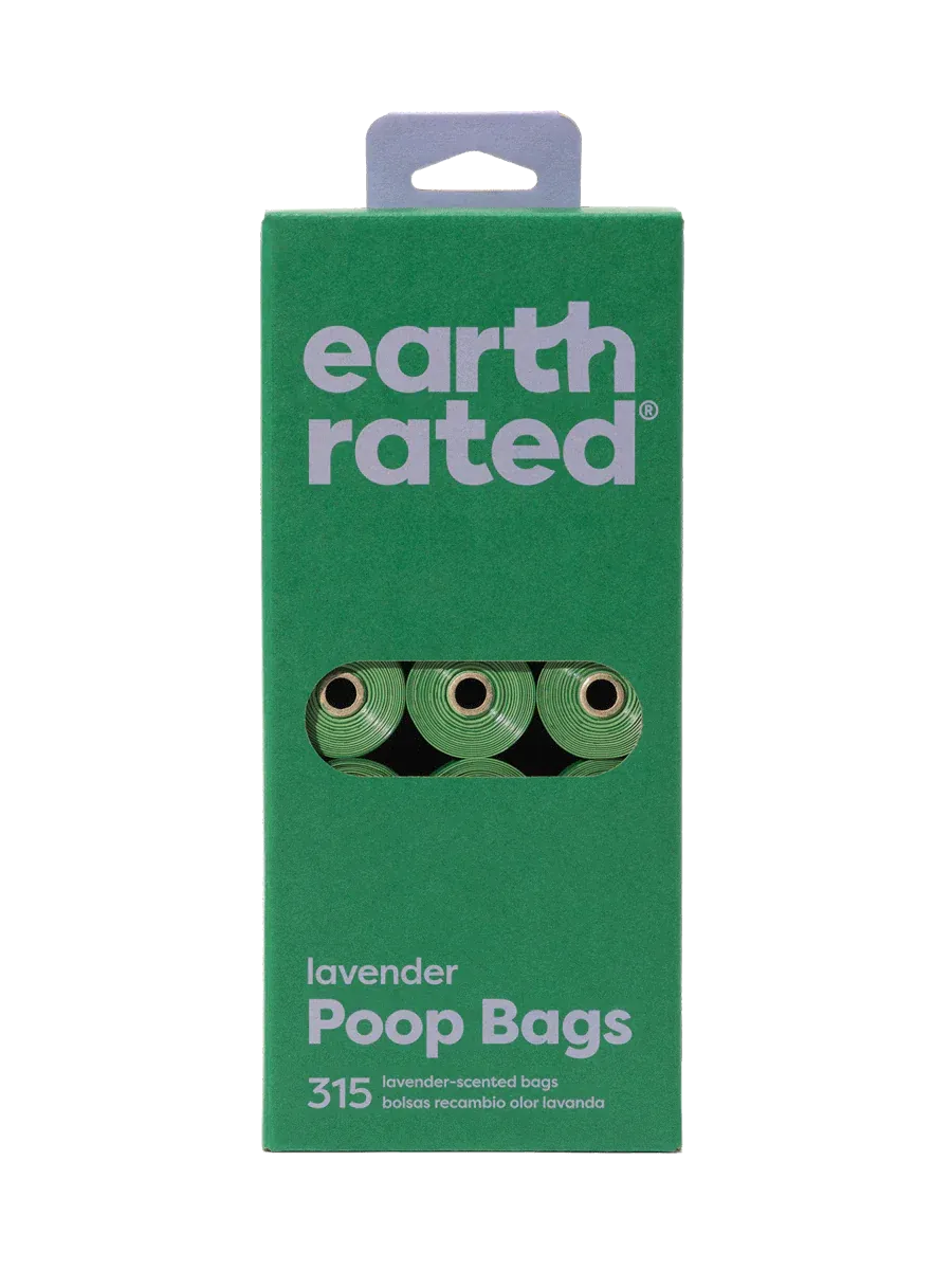 Earth Rated Lavender scented Bag Refill Rolls - 315 - Count Bulk Pack