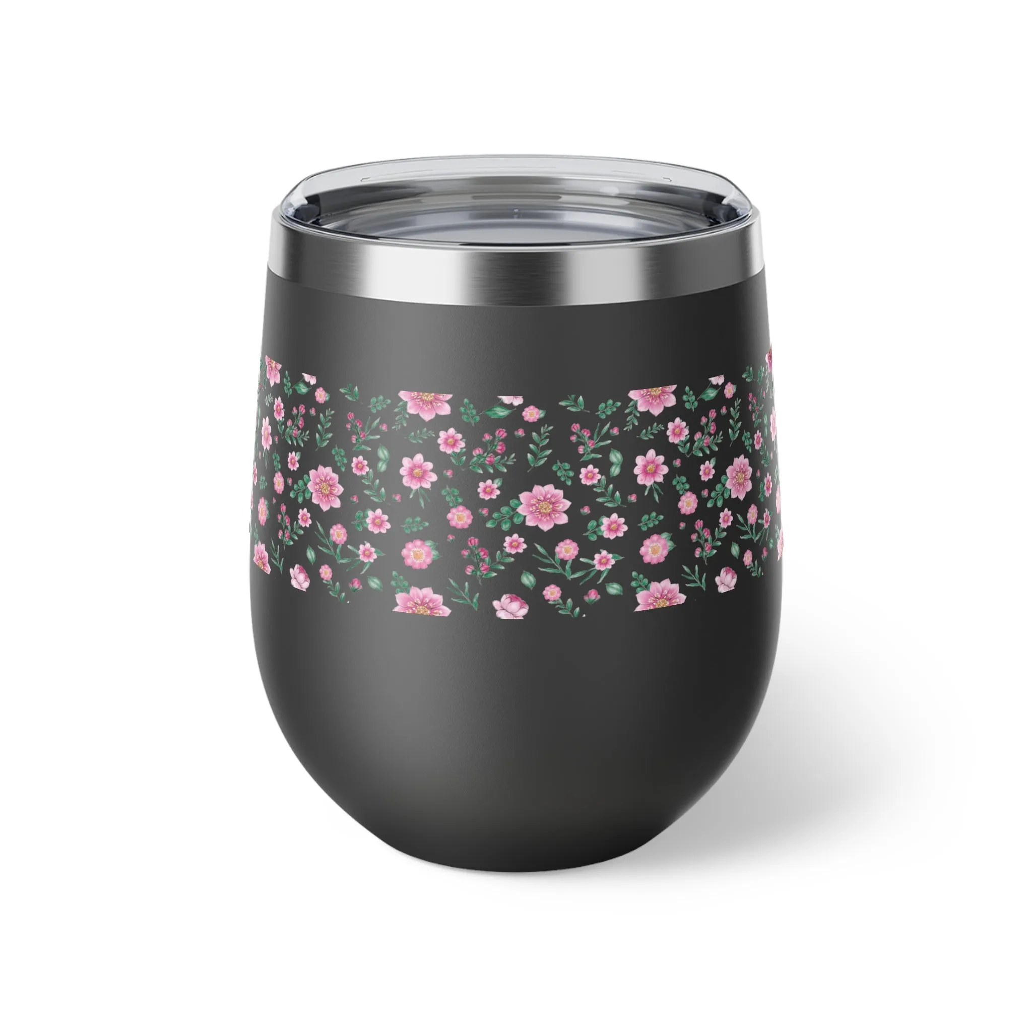Floral Copper Vacuum Insulated Cup, 12oz