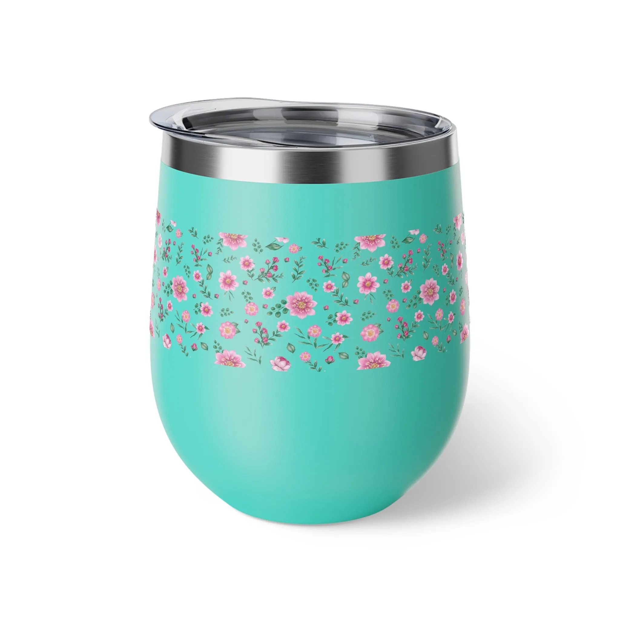 Floral Copper Vacuum Insulated Cup, 12oz