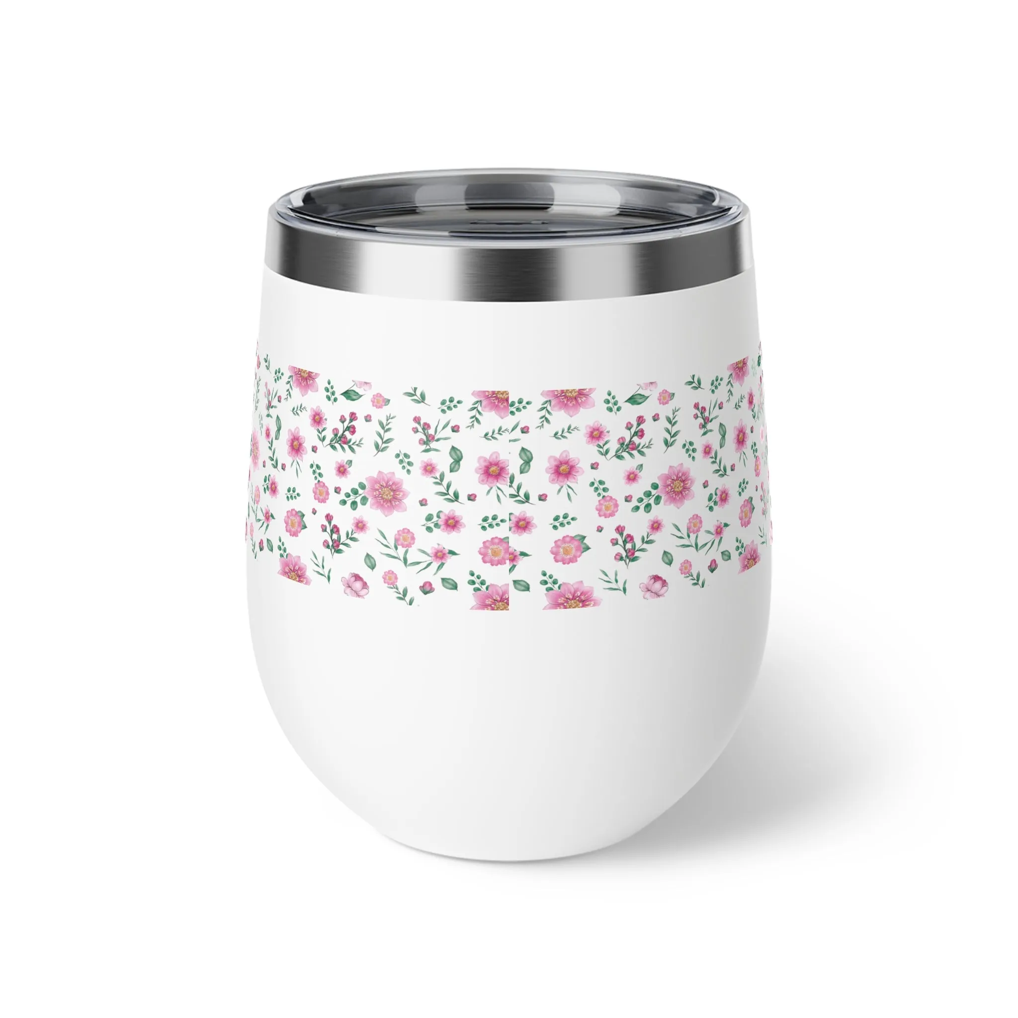 Floral Copper Vacuum Insulated Cup, 12oz