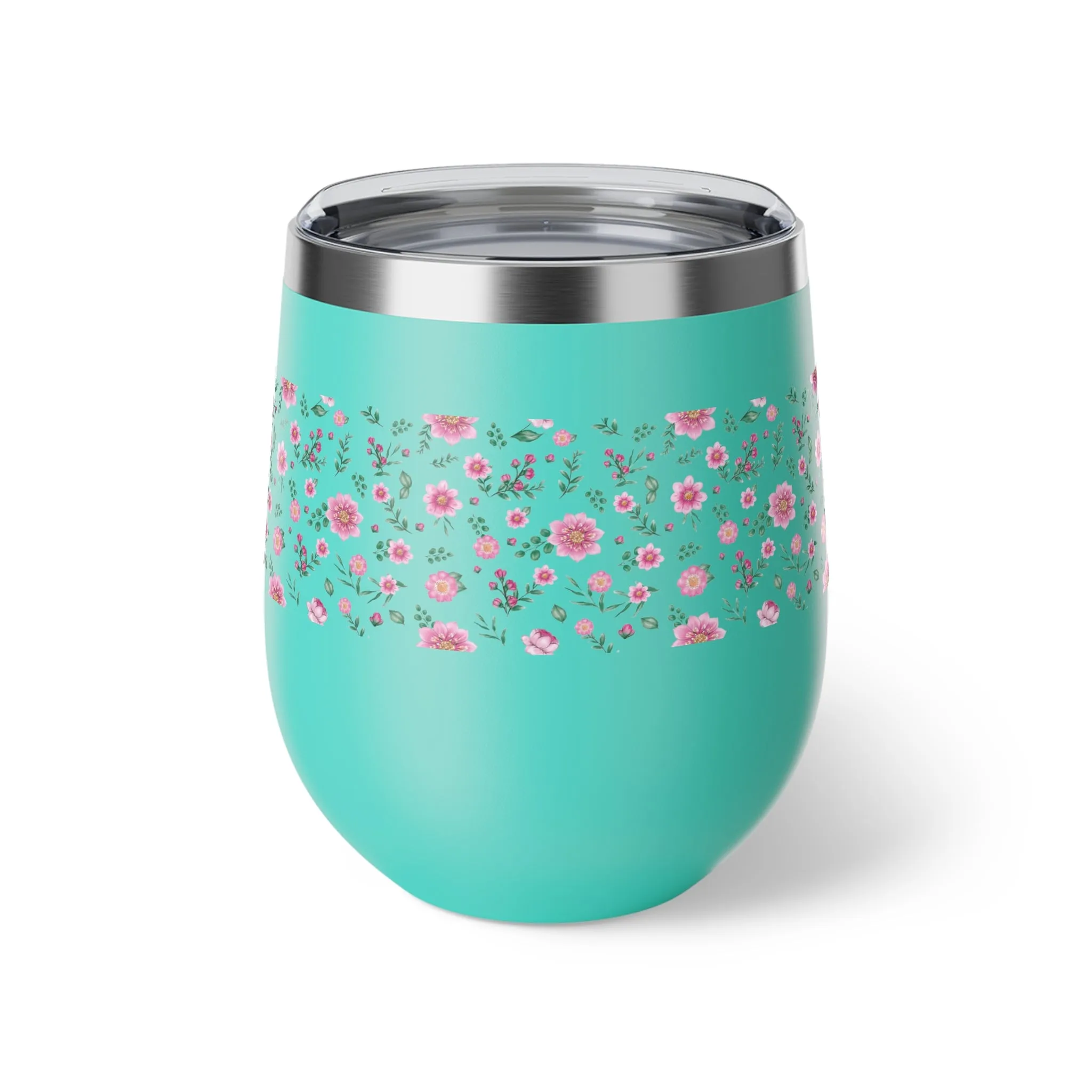 Floral Copper Vacuum Insulated Cup, 12oz