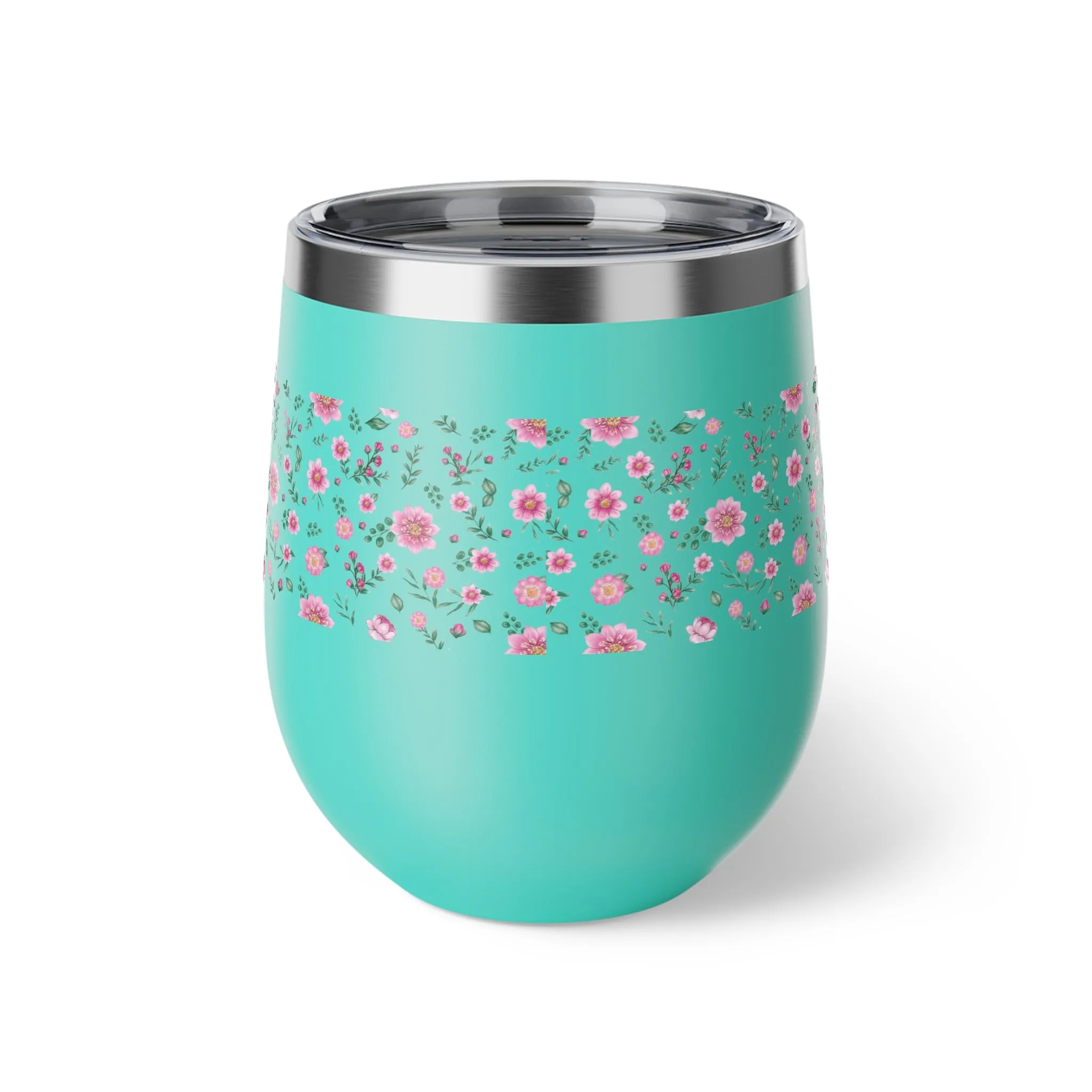 Floral Copper Vacuum Insulated Cup, 12oz