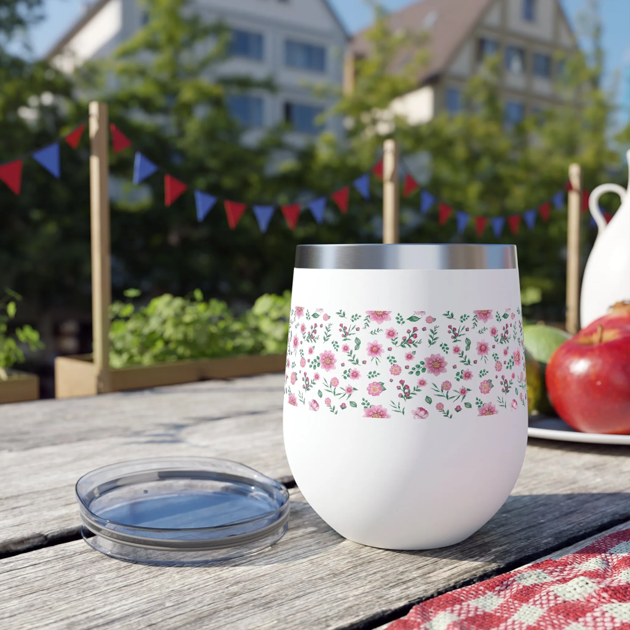 Floral Copper Vacuum Insulated Cup, 12oz