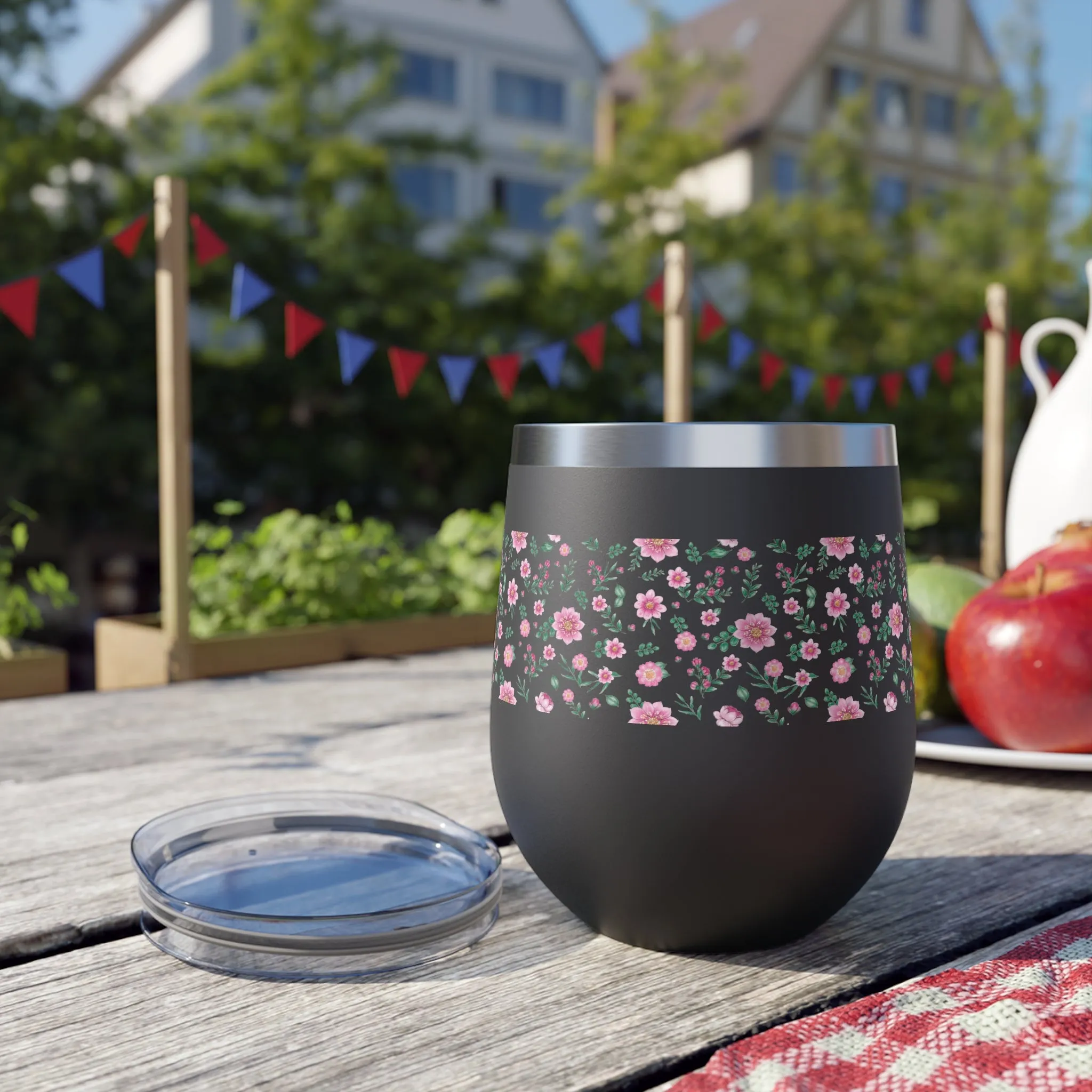 Floral Copper Vacuum Insulated Cup, 12oz