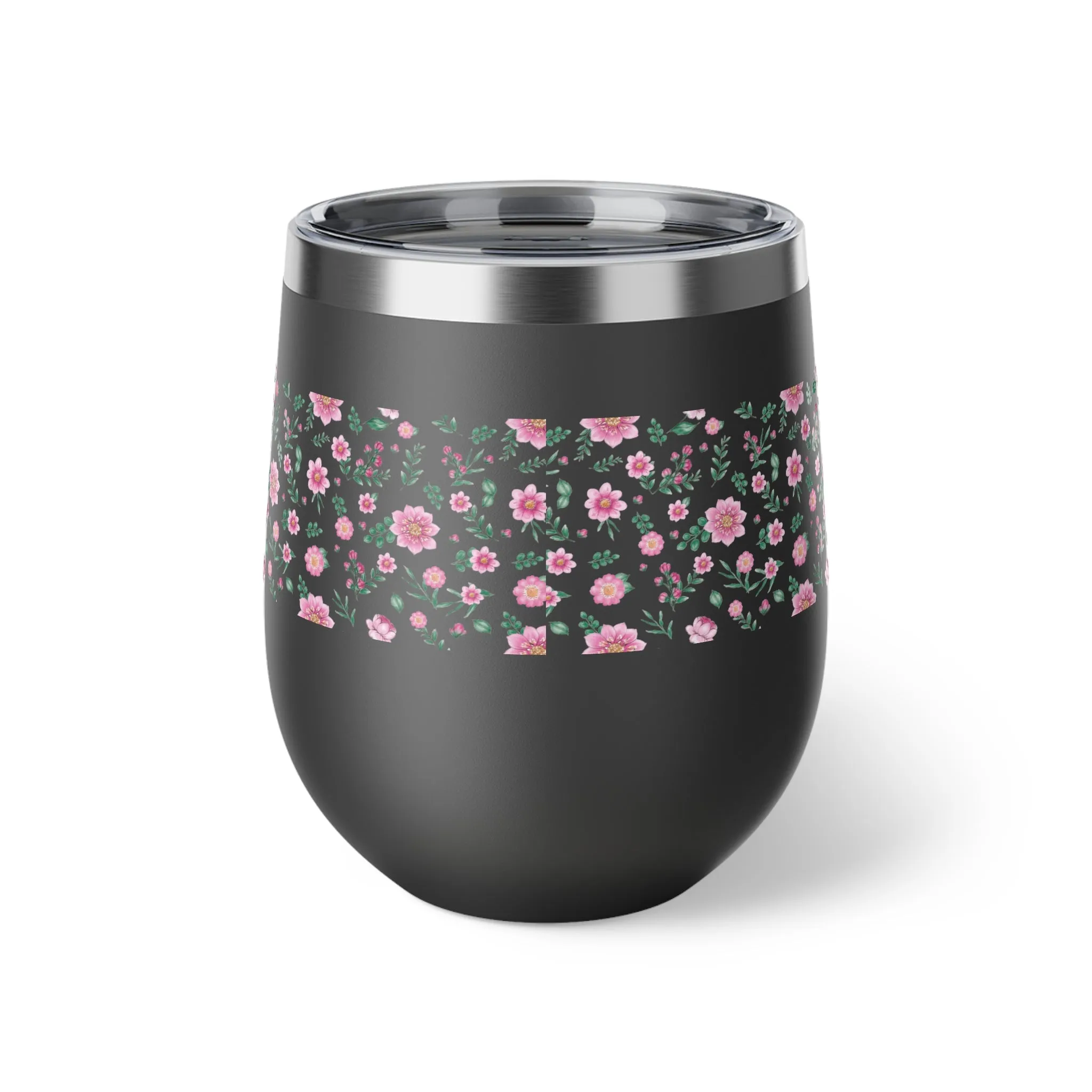 Floral Copper Vacuum Insulated Cup, 12oz