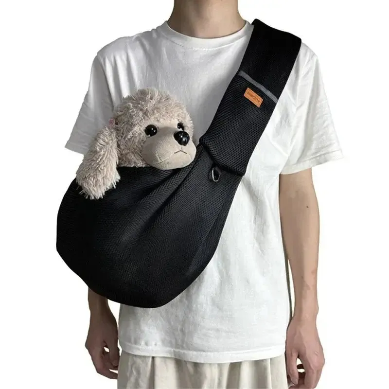 Hands-Free Pet Sling Carrier for Comfortable Travel