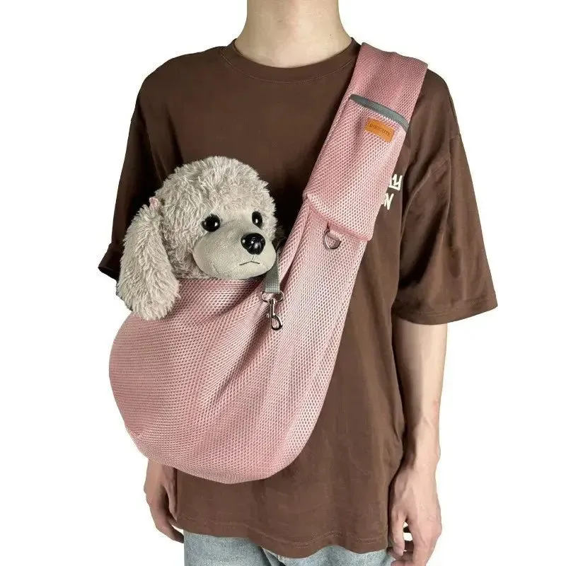 Hands-Free Pet Sling Carrier for Comfortable Travel