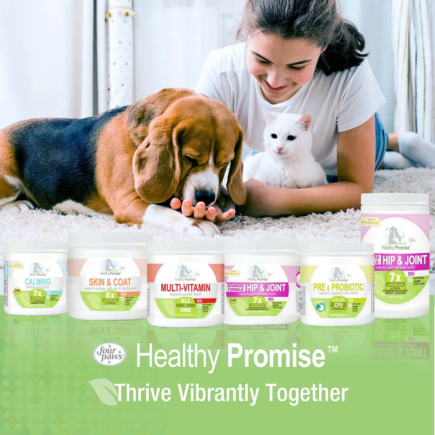 Healthy Promise Calming Chews for Dogs, Savory Liver, 90 ct