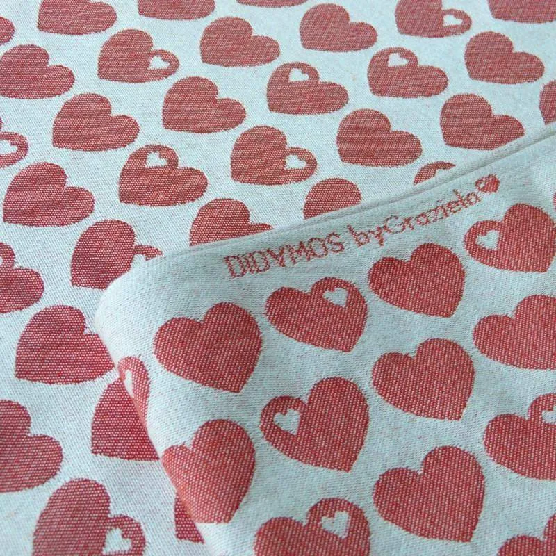 Hearts by Graziela Woven Wrap by Didymos