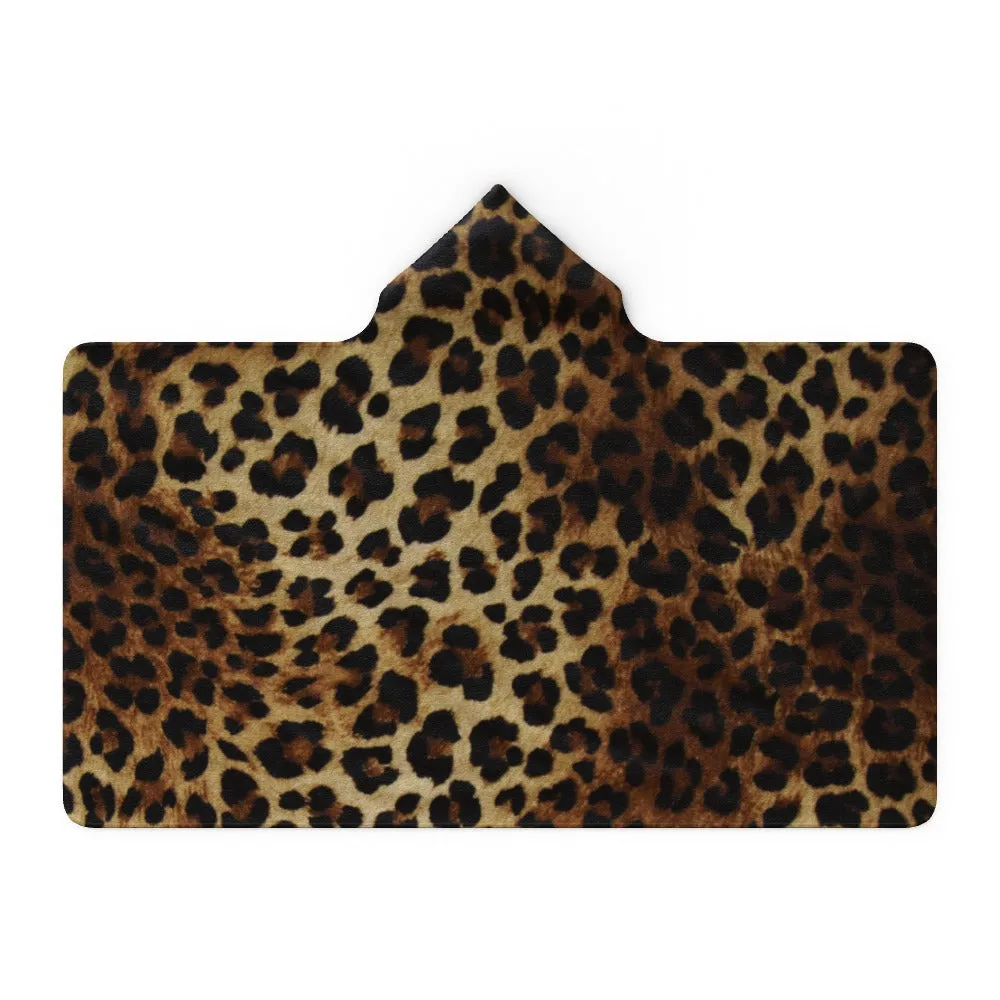 Hooded Blanket - Leopard
