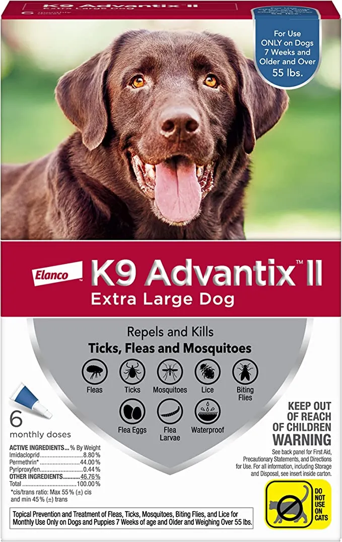 K9 Advantix II Flea and Tick Prevention for Dogs