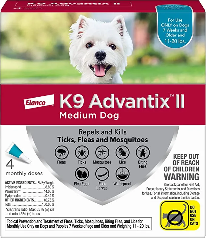 K9 Advantix II Flea and Tick Prevention for Dogs