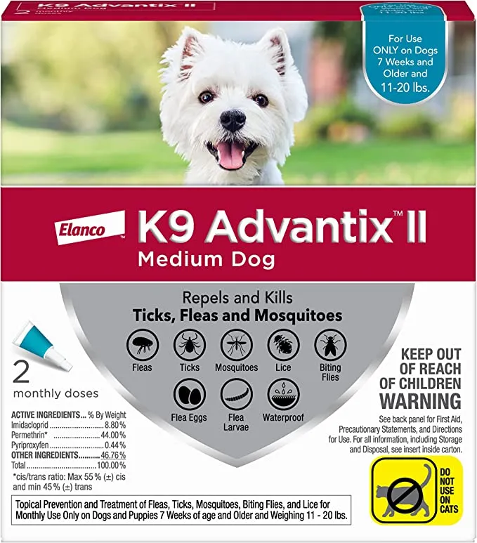 K9 Advantix II Flea and Tick Prevention for Dogs