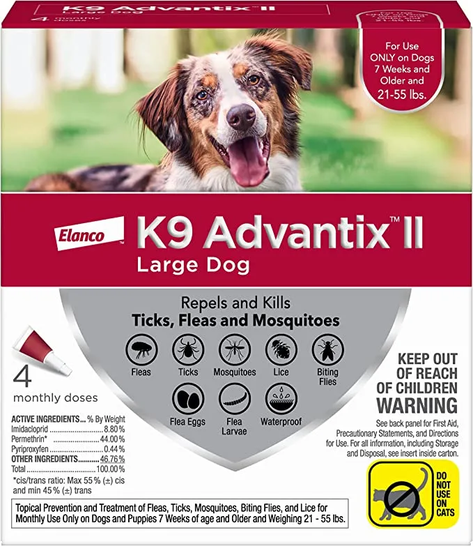 K9 Advantix II Flea and Tick Prevention for Dogs