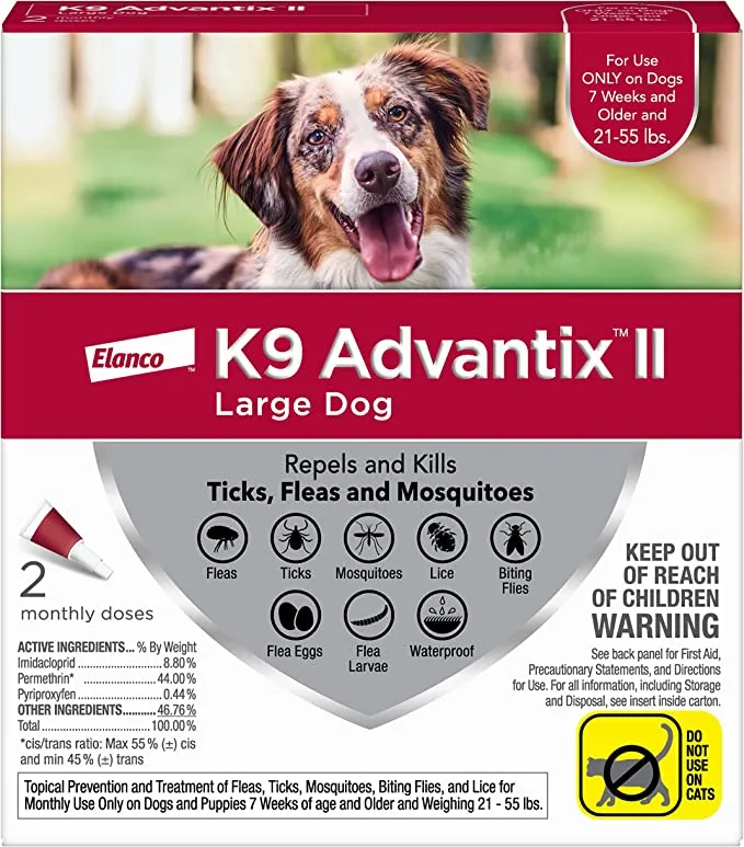 K9 Advantix II Flea and Tick Prevention for Dogs
