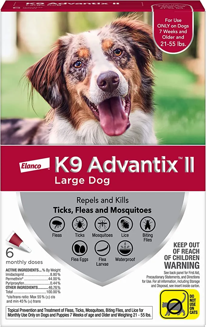 K9 Advantix II Flea and Tick Prevention for Dogs