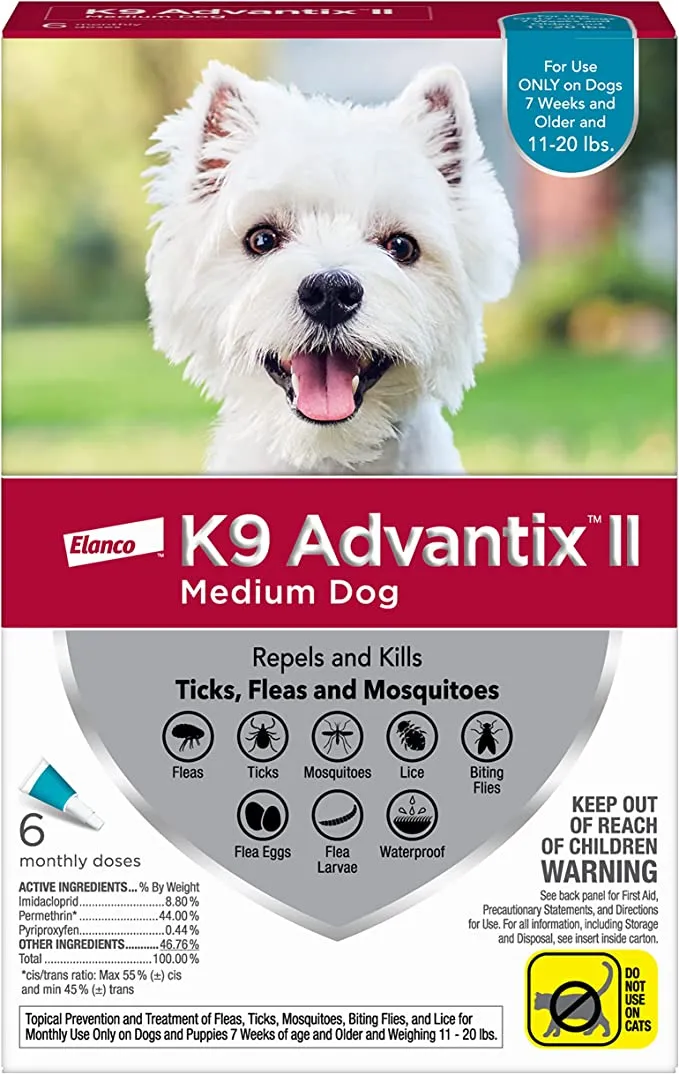 K9 Advantix II Flea and Tick Prevention for Dogs