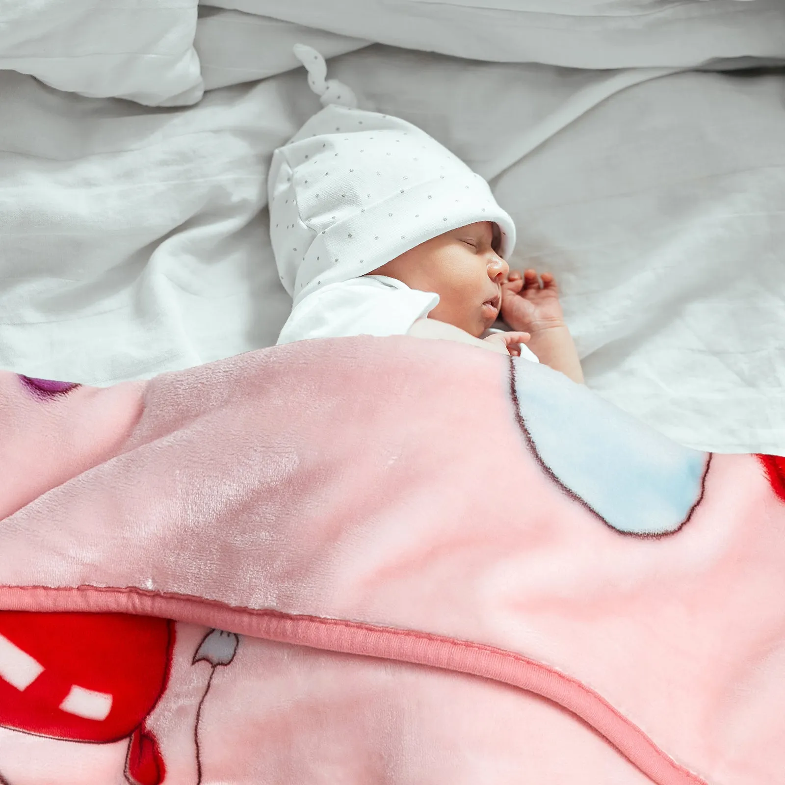 Kid‘s Cartoon Animal Toddler Blanket - Soft & Lightweight | Baby Bed