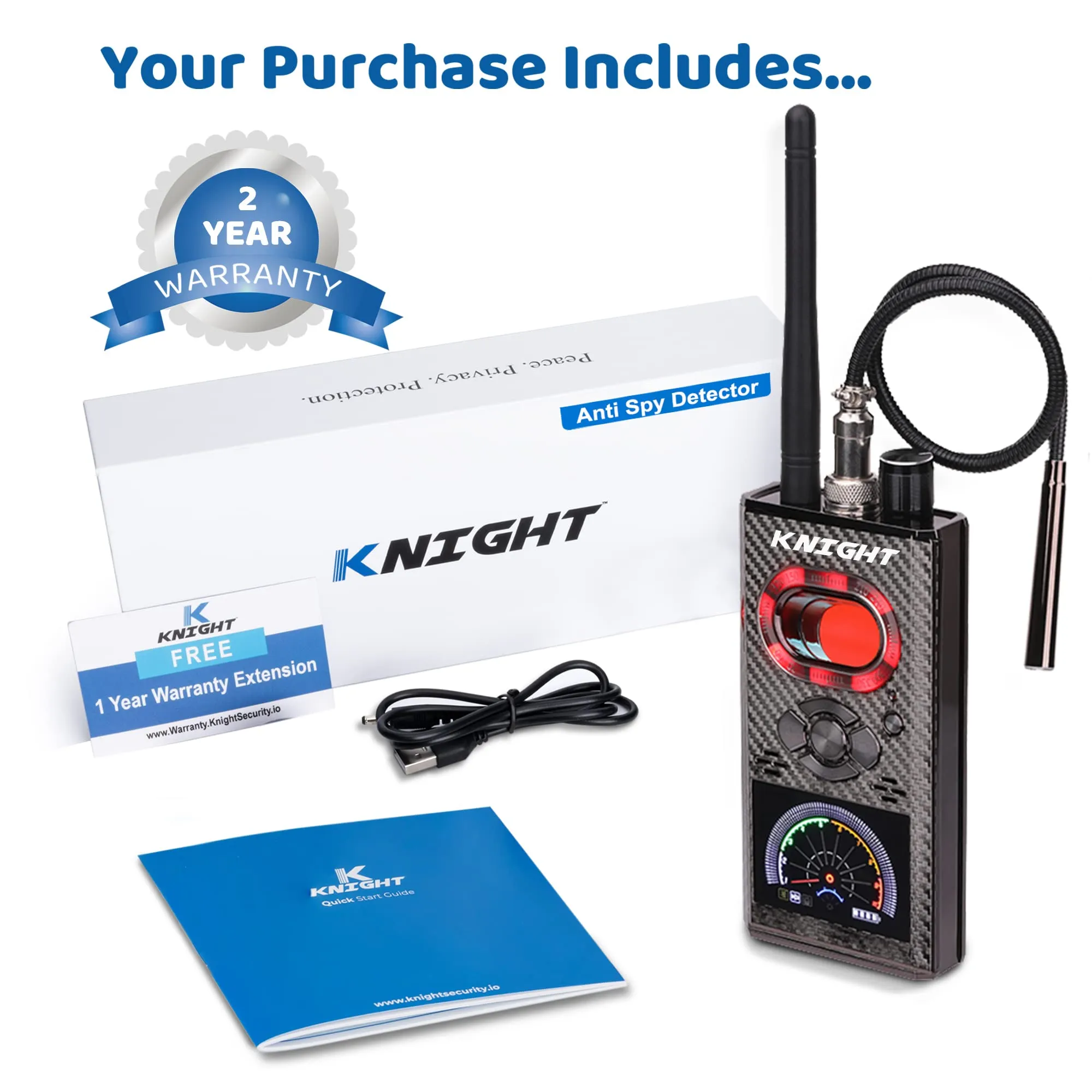 Knight KT8000 Premium Anti Spy Detector & Hidden Devices Detector