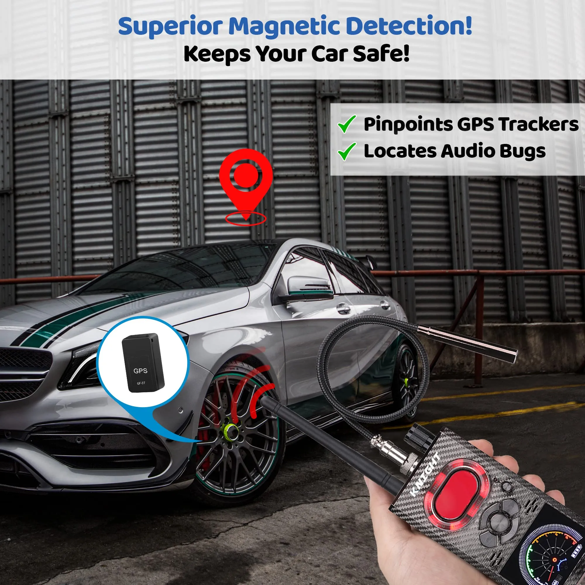Knight KT8000 Premium Anti Spy Detector & Hidden Devices Detector