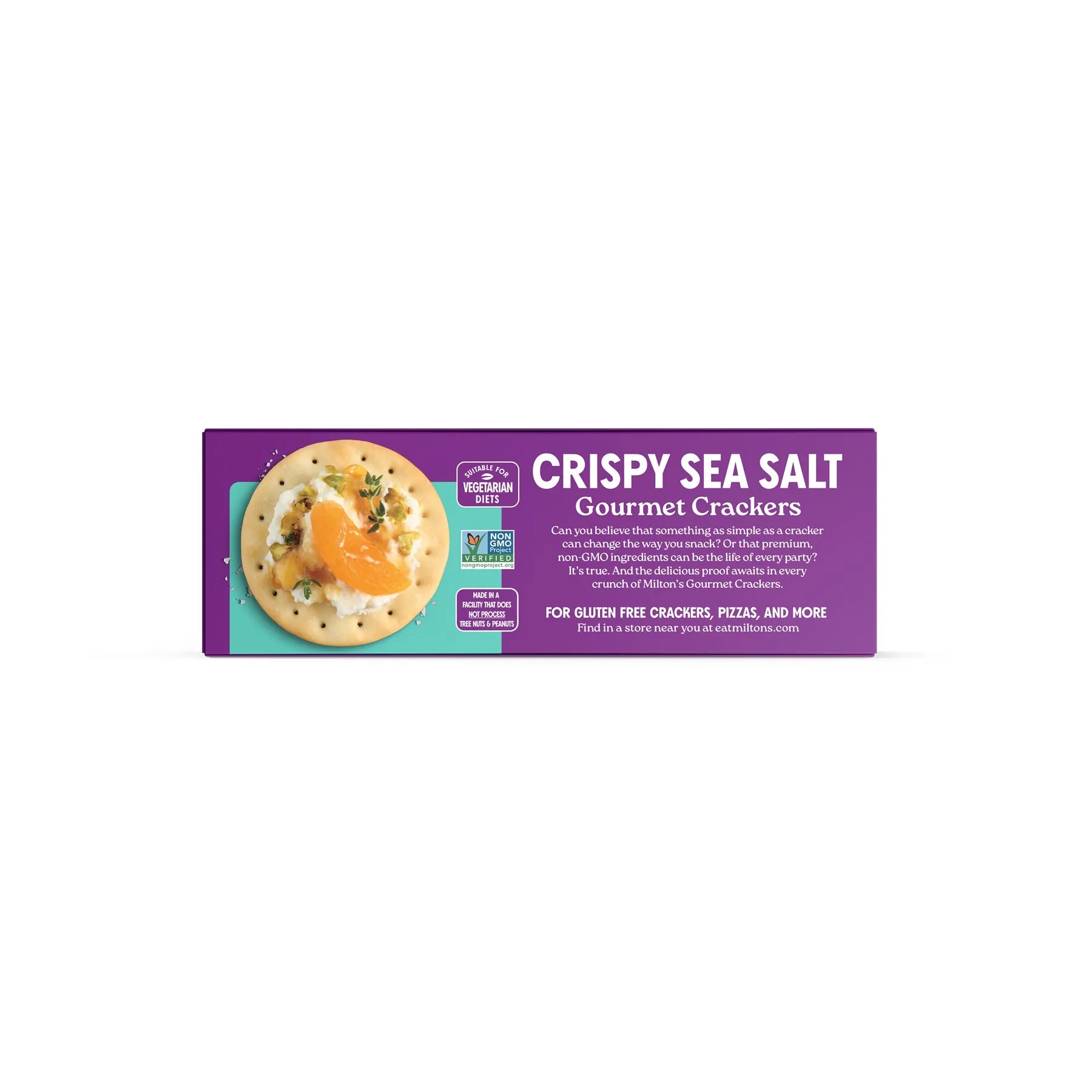 Milton's - Cracker Gourmet Crispy Sea Salt, 6.8 Oz (Pack of 8)