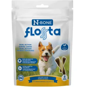 N-Bone FLOSSta Dual Action Chicken Flavor Dental Dog Chews