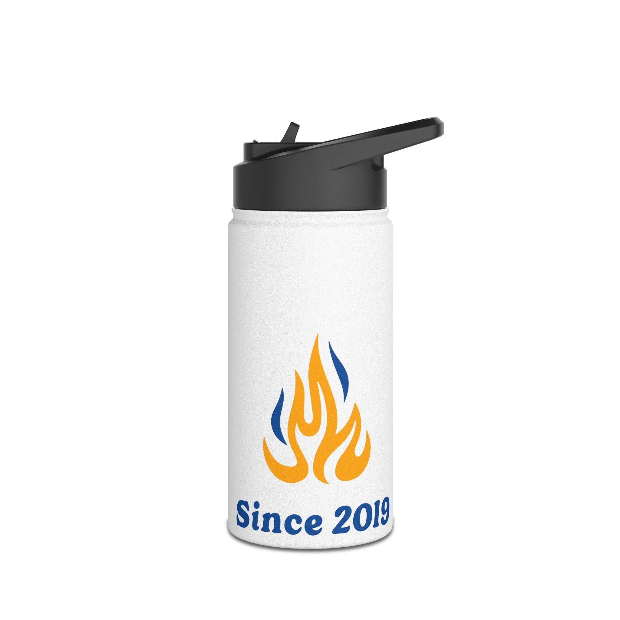 Old School Happy Camper Stainless Steel Water Bottle, Standard Lid
