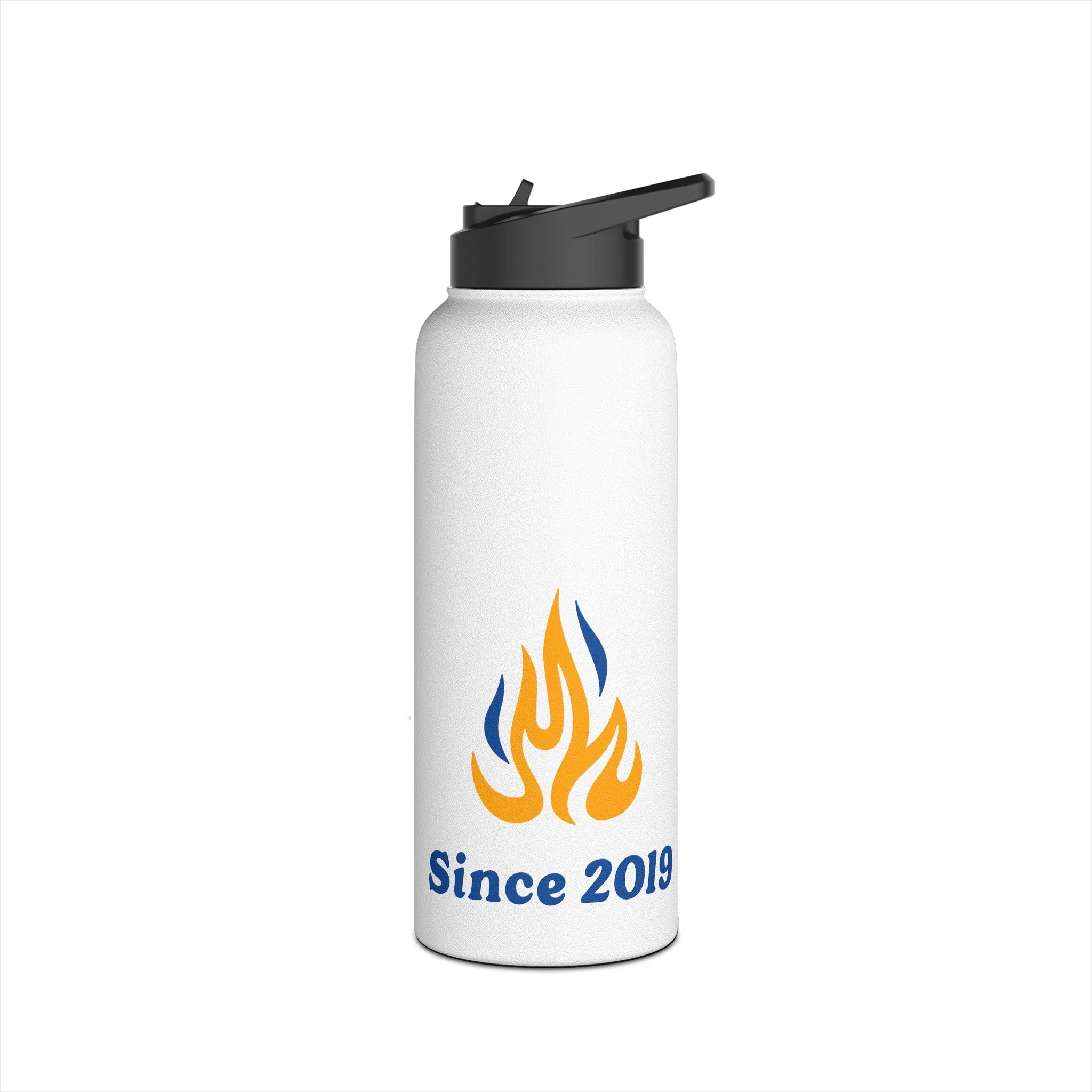 Old School Happy Camper Stainless Steel Water Bottle, Standard Lid