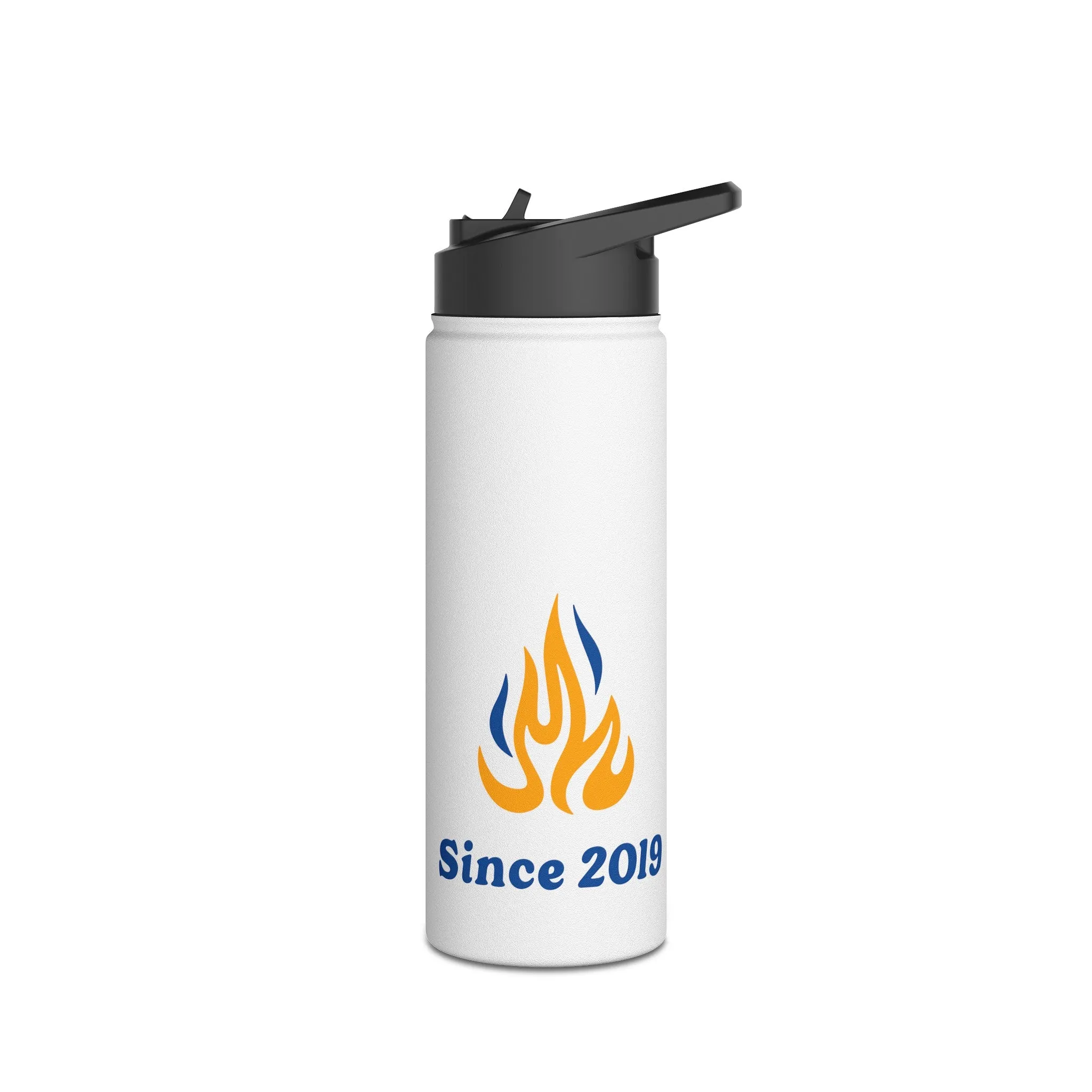Old School Happy Camper Stainless Steel Water Bottle, Standard Lid