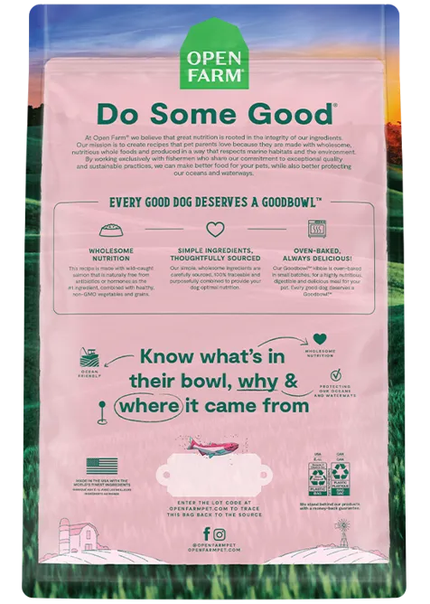 Open Farm Goodbowl Wild-Caught Salmon & Brown Rice Recipe for Dogs