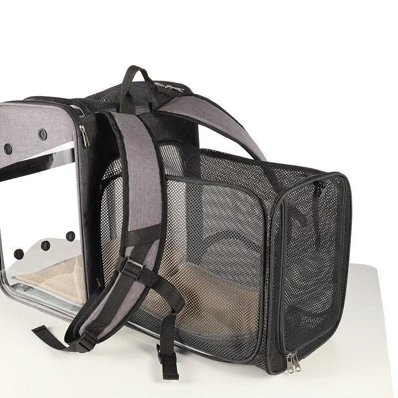 Pat and Pet Emporium | Pet Carriers | Pet Clear Carry Backpack