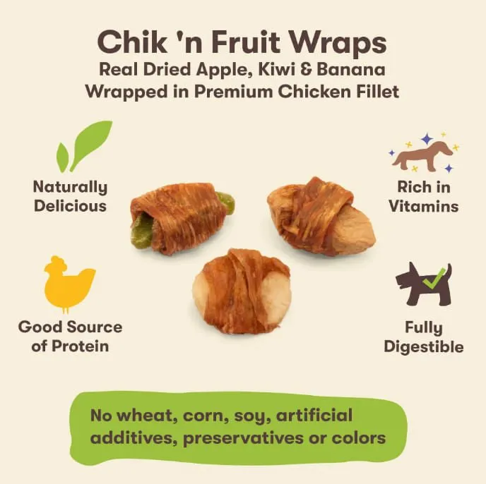 Pet n Shape Chik 'n Fruit Wraps, 16 oz