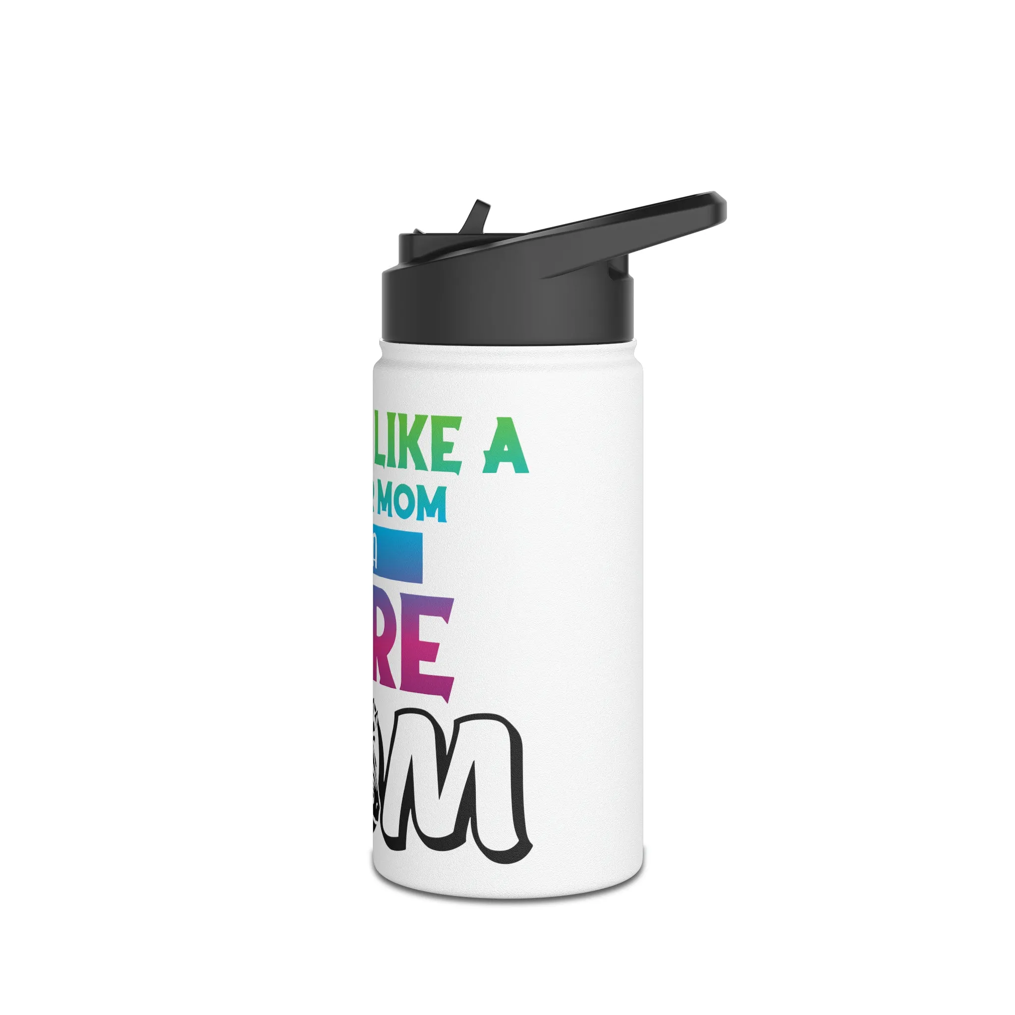 Rare Mom Stainless Steel Water Bottle, Standard Lid