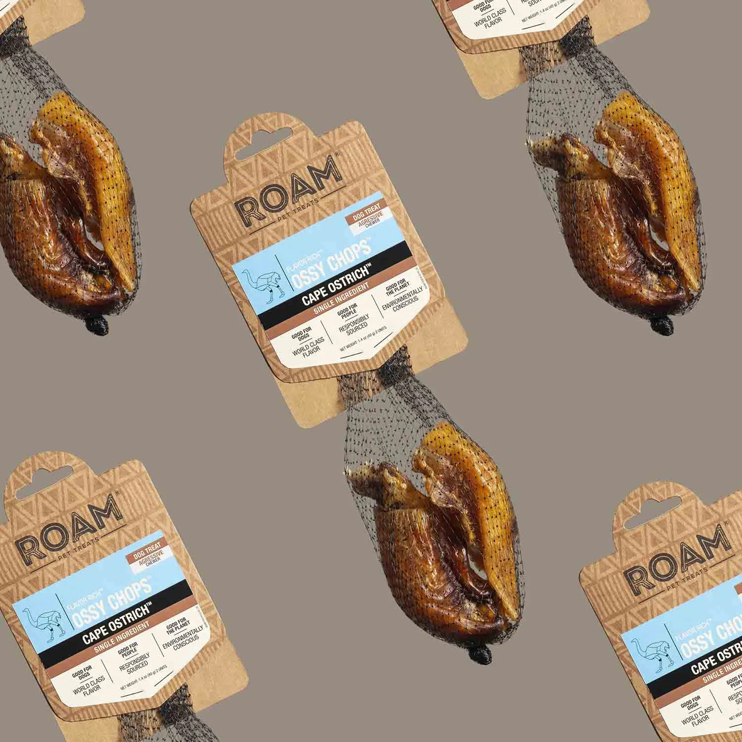 Roam Dog Treats Ossy Chops, 2pk